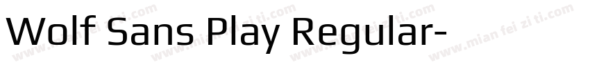 Wolf Sans Play Regular字体转换